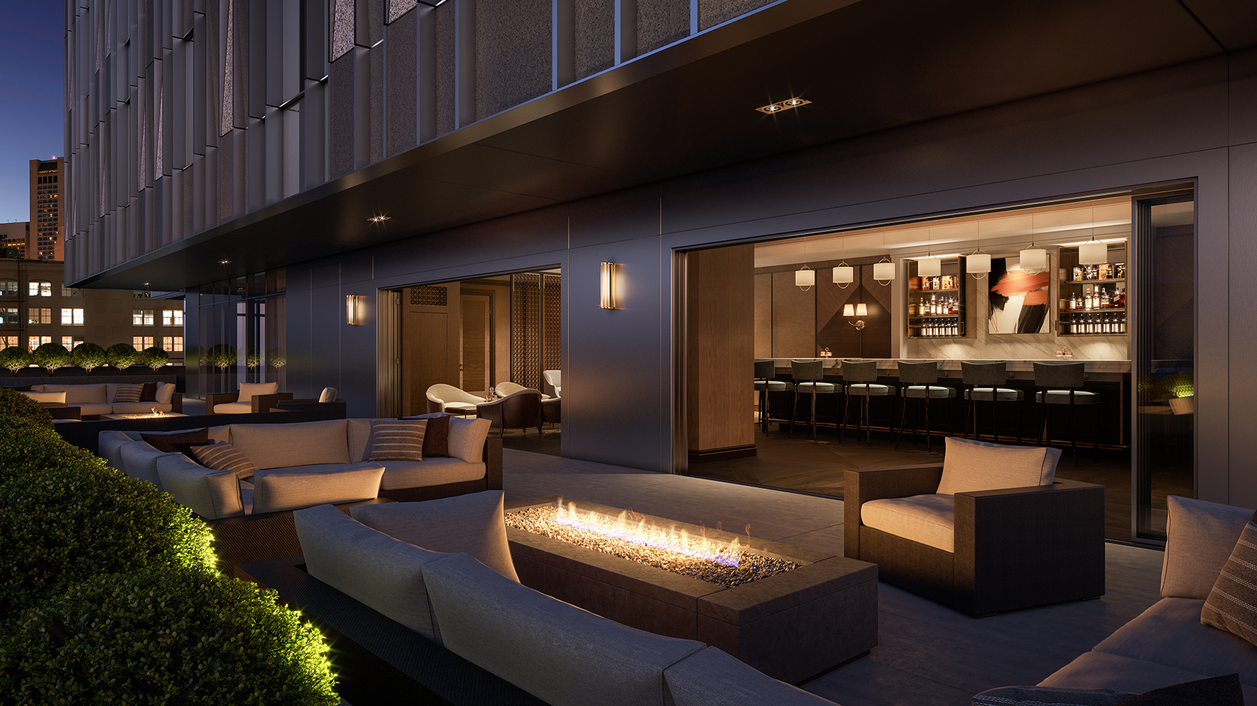 Rendering of the Club Terrace, image by Steelblue courtesy 706sf