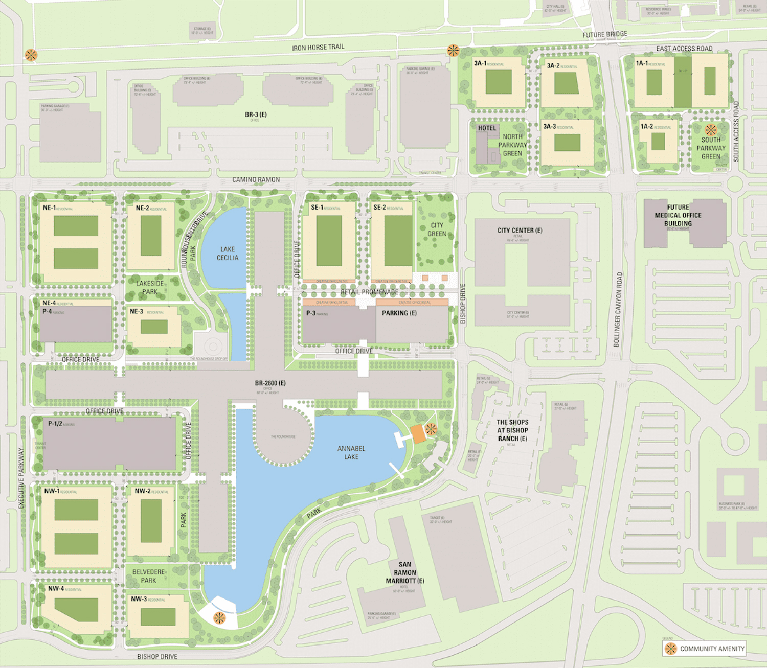 Master Plan for CityWalk, illustration courtesy Sunset Development Company