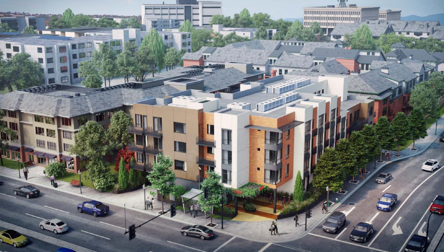 2755 El Camino Real, rendering by BDE Architecture