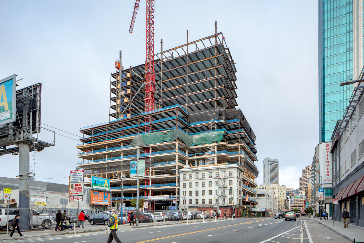 415 Natoma Street with the Dempster at the project corner, image by Andrew Campbell Nelson