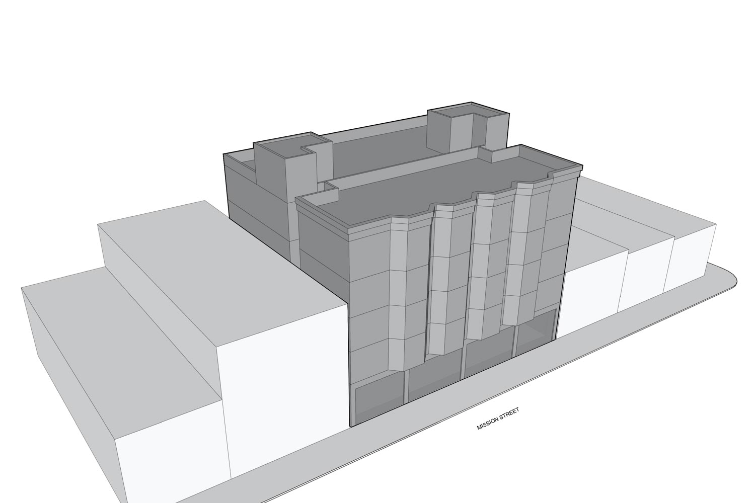 Outdated 2019 design for 2316-2326 Mission Street, by Workshop 1