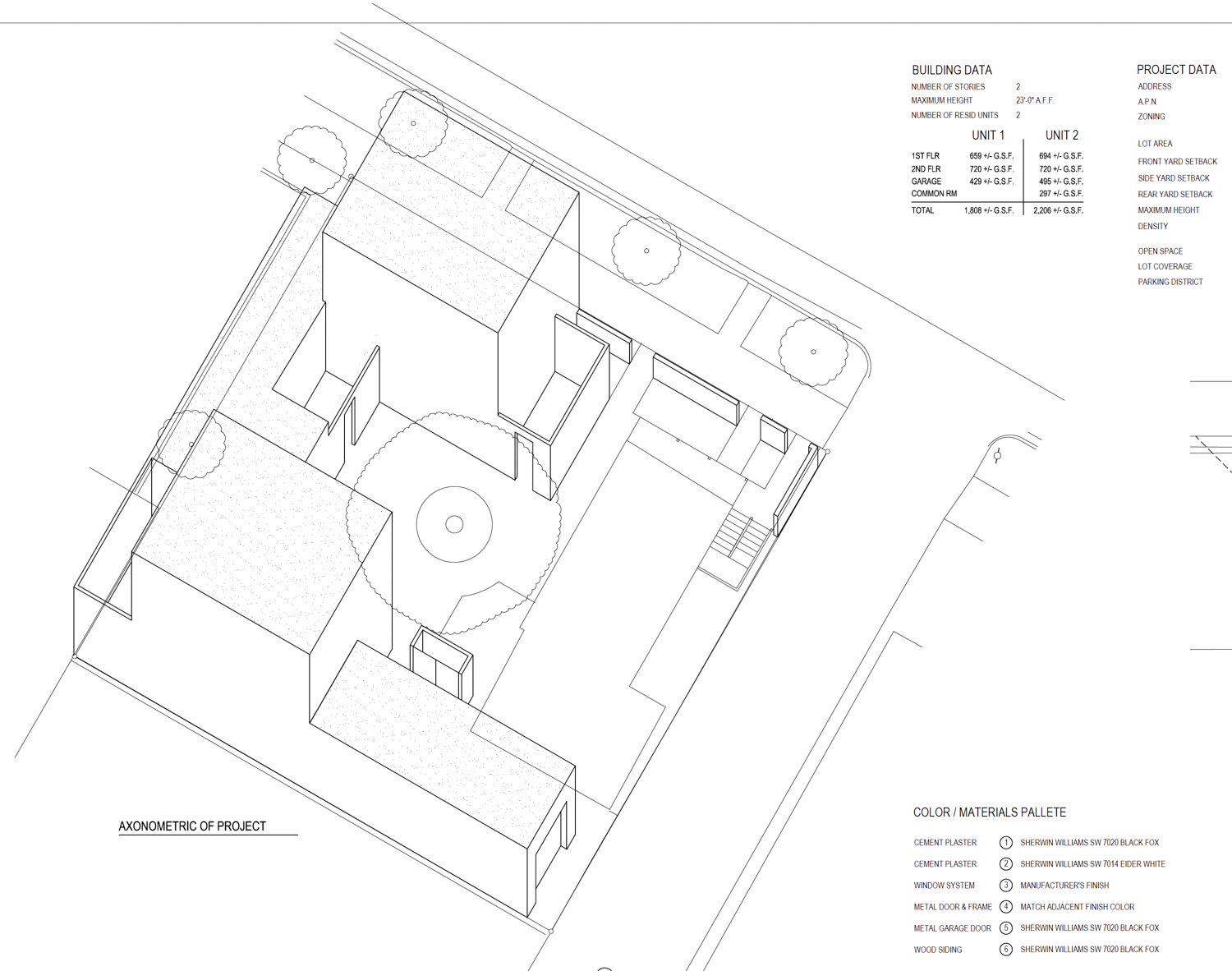 1423-1425 20th Street axonometric view, via GRAber-Rasmussen Architects