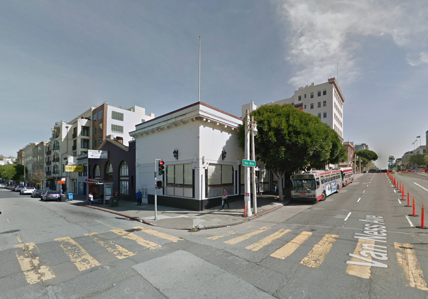 2050 Van Ness Avenue existing condition, via Google Street View