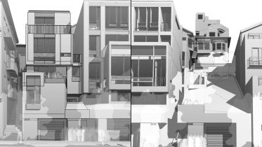3927 19th Street Left, 3931 19th Street at right, drawing by Studio 12 compiled by SFYIMBY