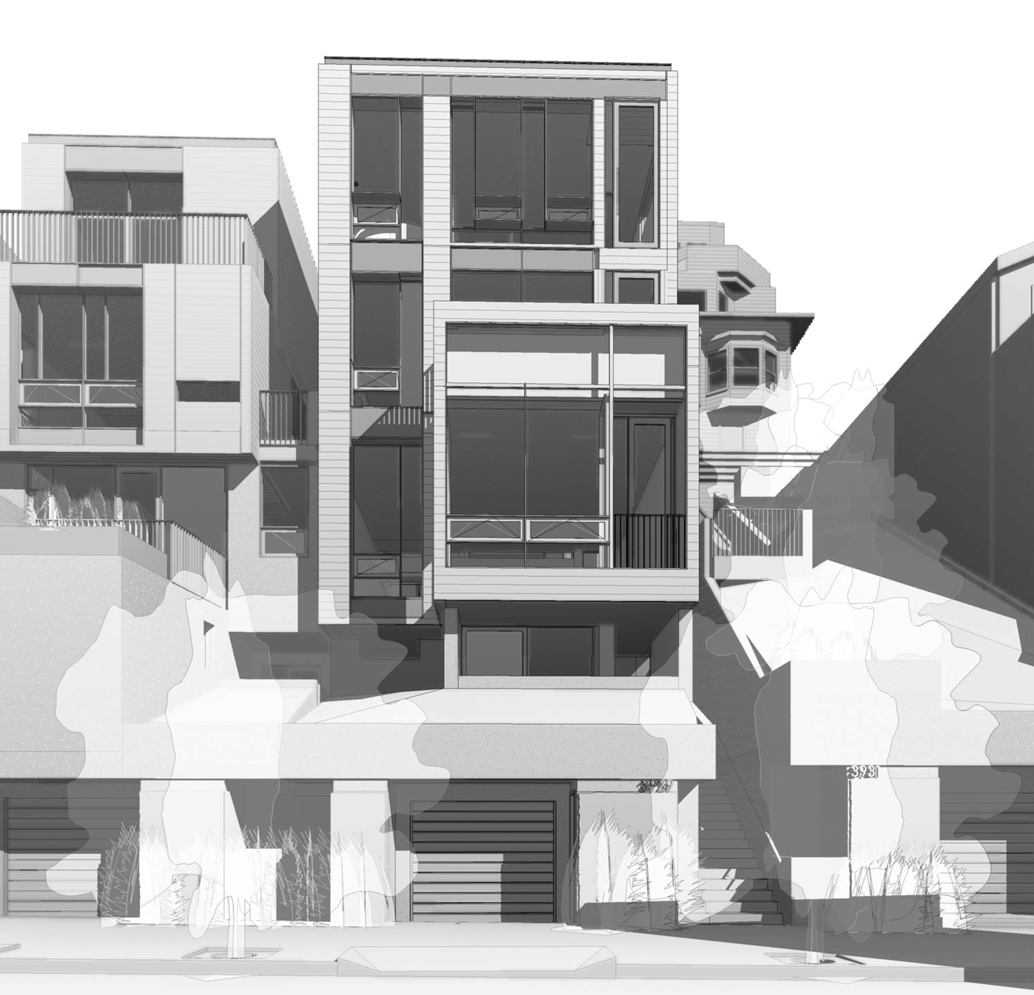 3929 19th Street facade, design by Studio 12