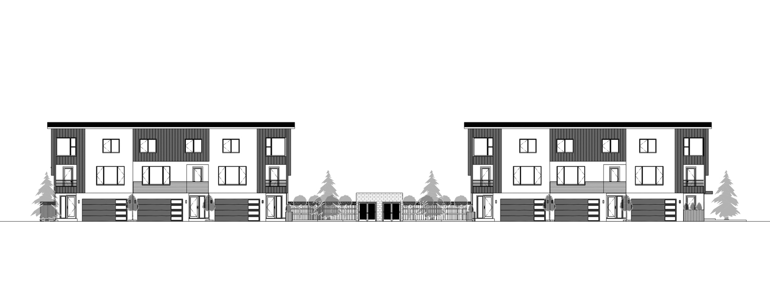 907 North Capitol Avenue elevation, drawing by Elite Design Studio