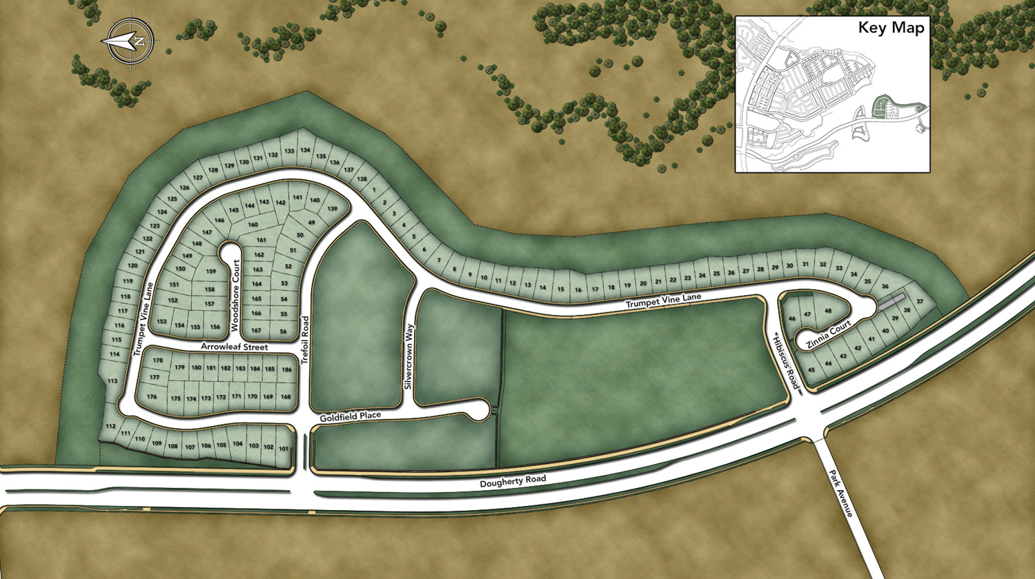 Map of Gale Ranch, via Toll Brothers