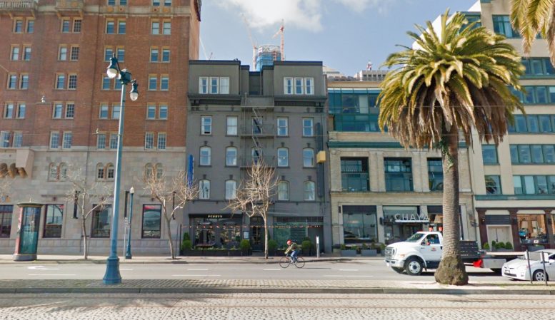 155 Steuart Street with the Salesforce Building near its peak, pictures in 2017 via Google Street View
