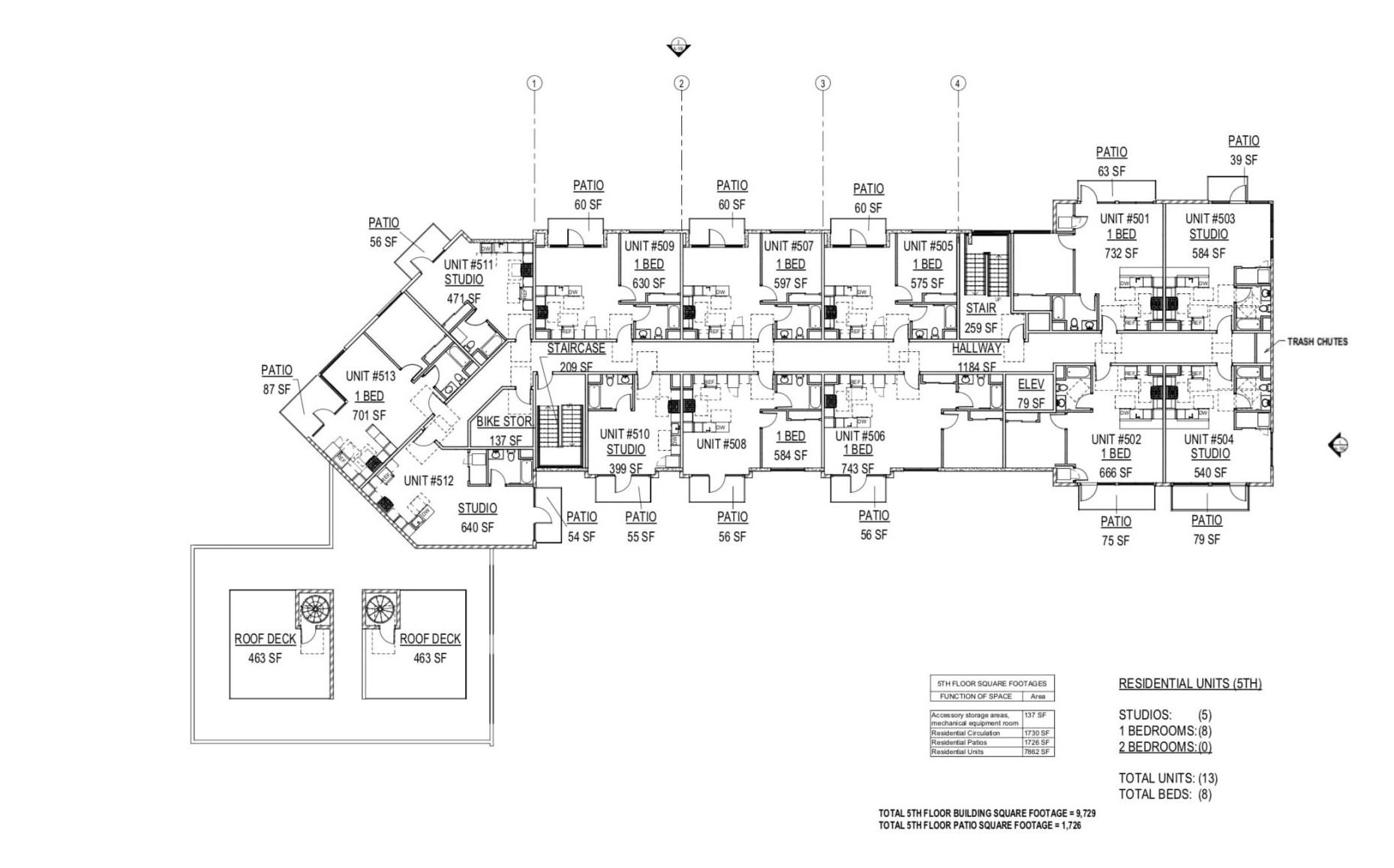 2500 16th SAC Fifth Floor Plan