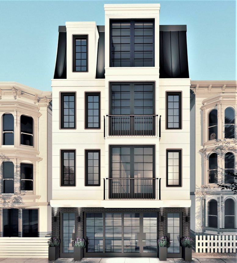 2536 California Street front facade, rendering via EAG Studio