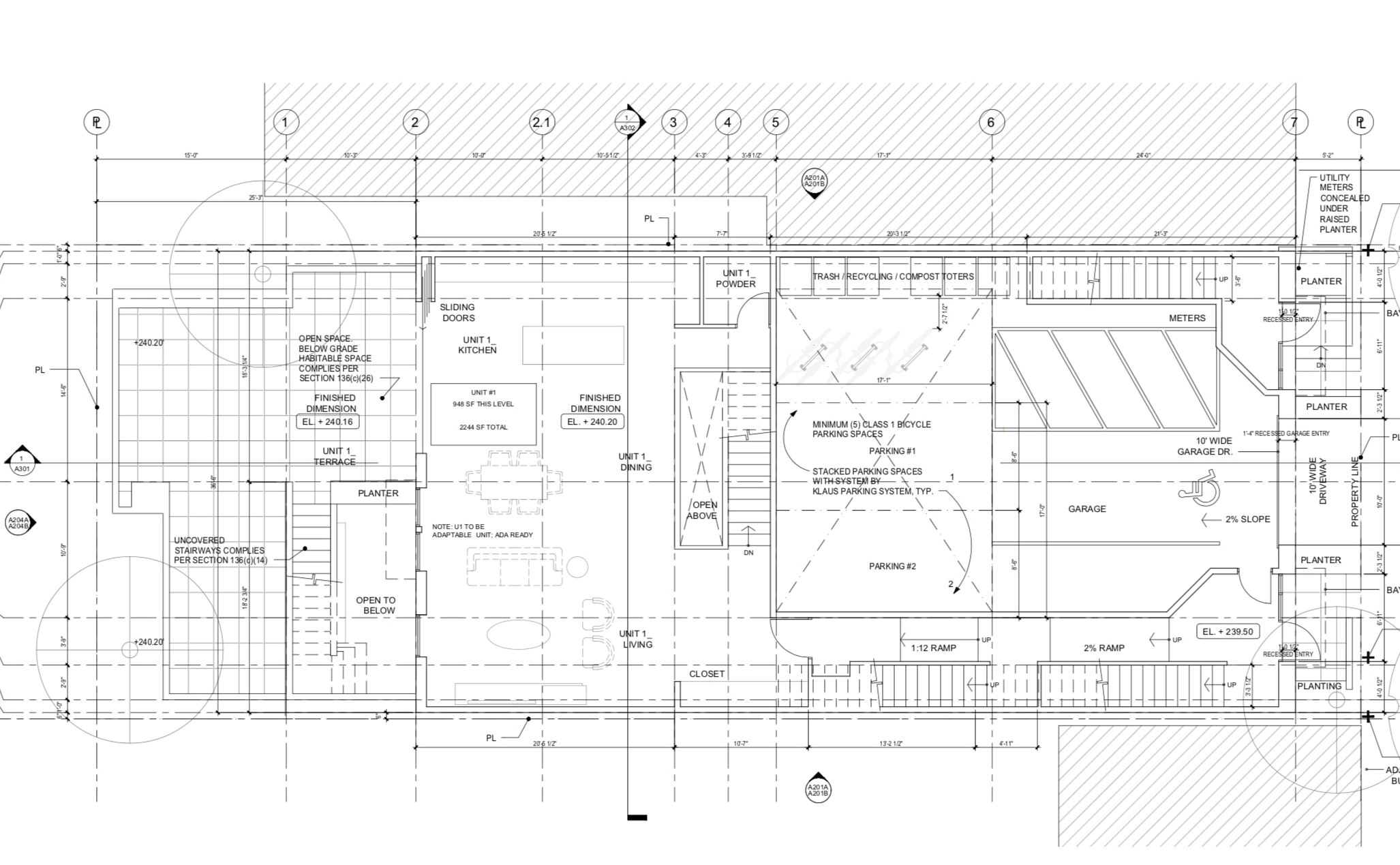 709 Lyon Street Floor Plan Level 1