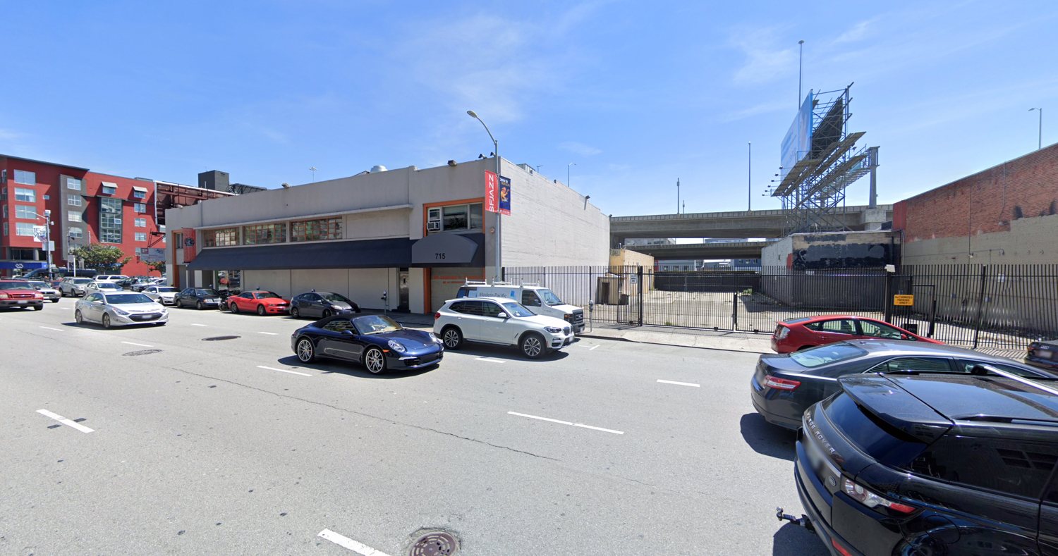 725 Harrison Street lot, image via Google Street View