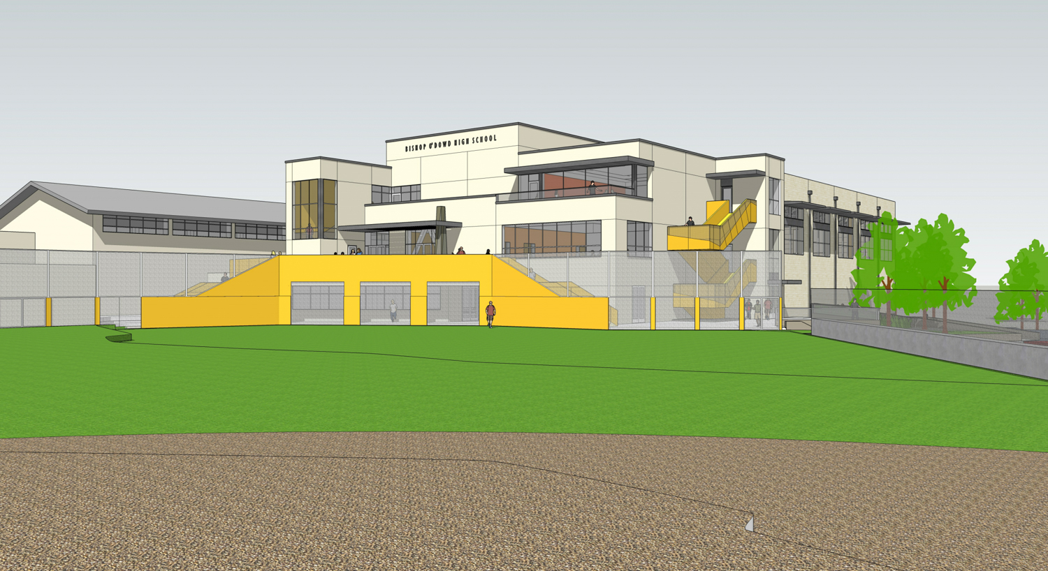 Bishop O'Dowd High School Center at 9500 Stearns Avenue, design by Studio Bondy Architecture