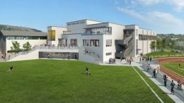 Bishop O'Dowd High School Center at 9500 Stearns Avenue, rendering by Studio Bondy Architecture