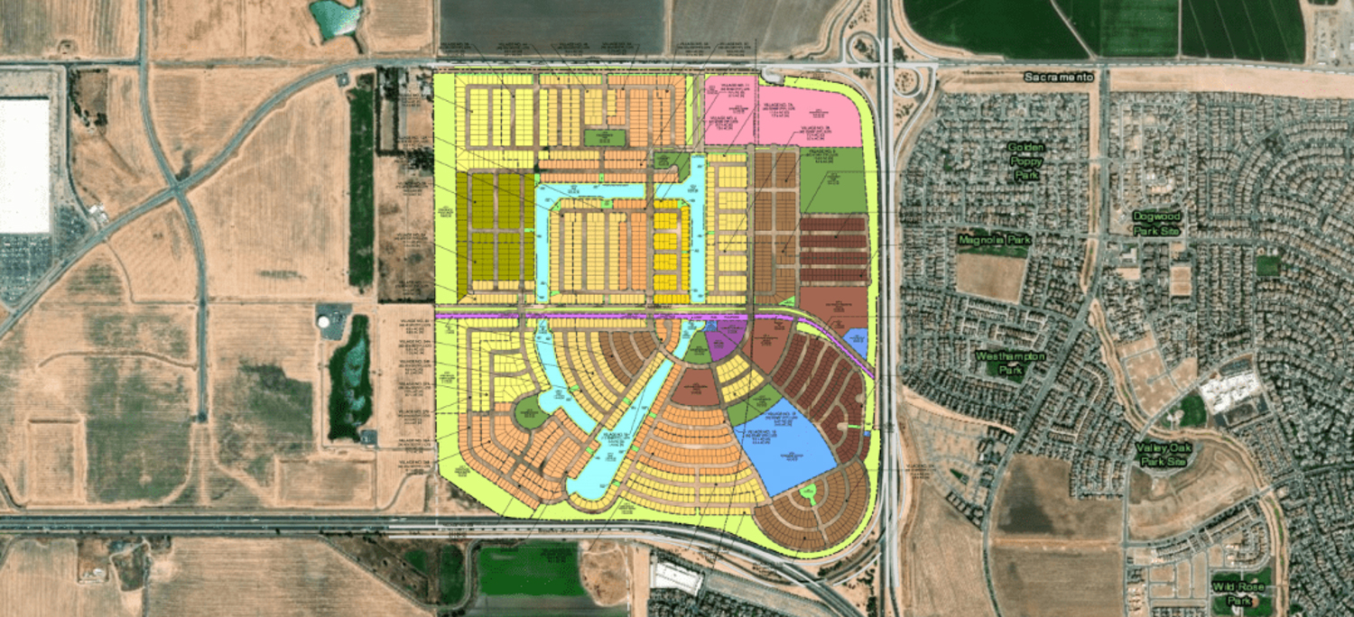 Northlake development planning map, via Wood Rodgers