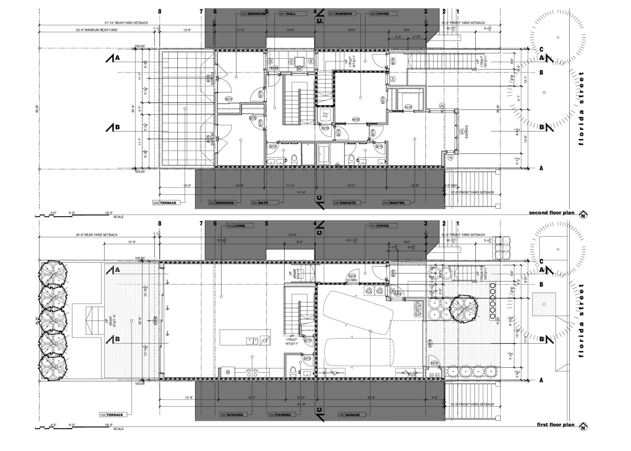 1068 Florida Street Floor Plans 1st and 2nd