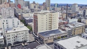 1075 Sutter Street, image via Google Satellite