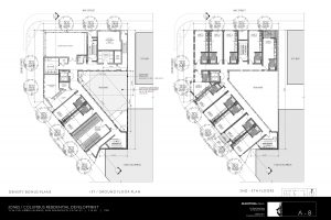1196 Columbus Avenue ground floor plan, illustration by Elevation Architects