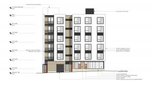 1196 Columbus Avenue vertical section, illustration by Elevation Architects