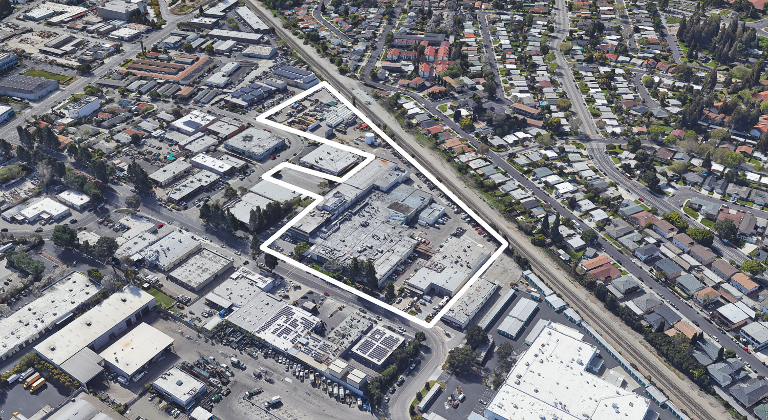 1200 Memorex Drive aerial view, image via Google Satellite