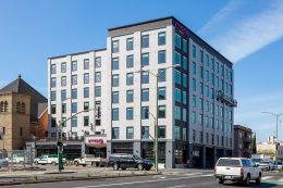 Moxy Hotel at 2225 Telegraph Avenue, image by Andrew Campbell Nelson