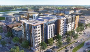 IDENTITY Logan Park phase two aerial, rendering by Niles Bolton Associates