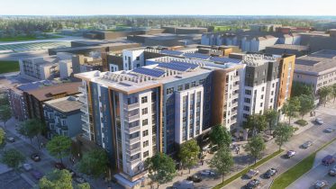 IDENTITY Logan Park phase two aerial, rendering by Niles Bolton Associates