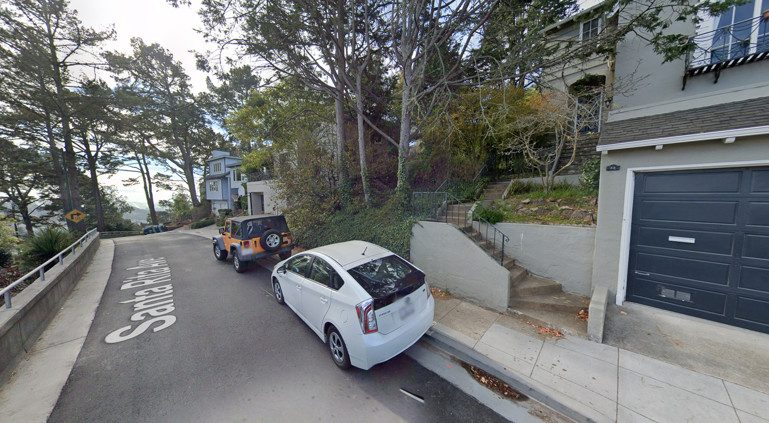64 Santa Rita Avenue between two single-family structures, image via Google Street View