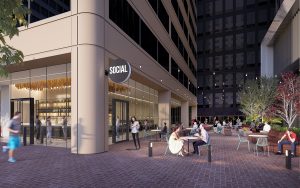 45 Fremont Street outdoor seating, rendering via Shorenstein