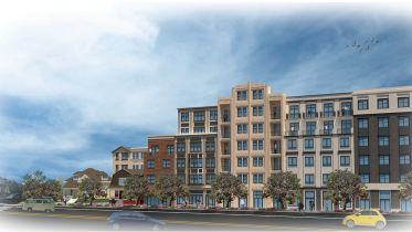 950 Monroe Santa Clara, rendering courtesy SCDC