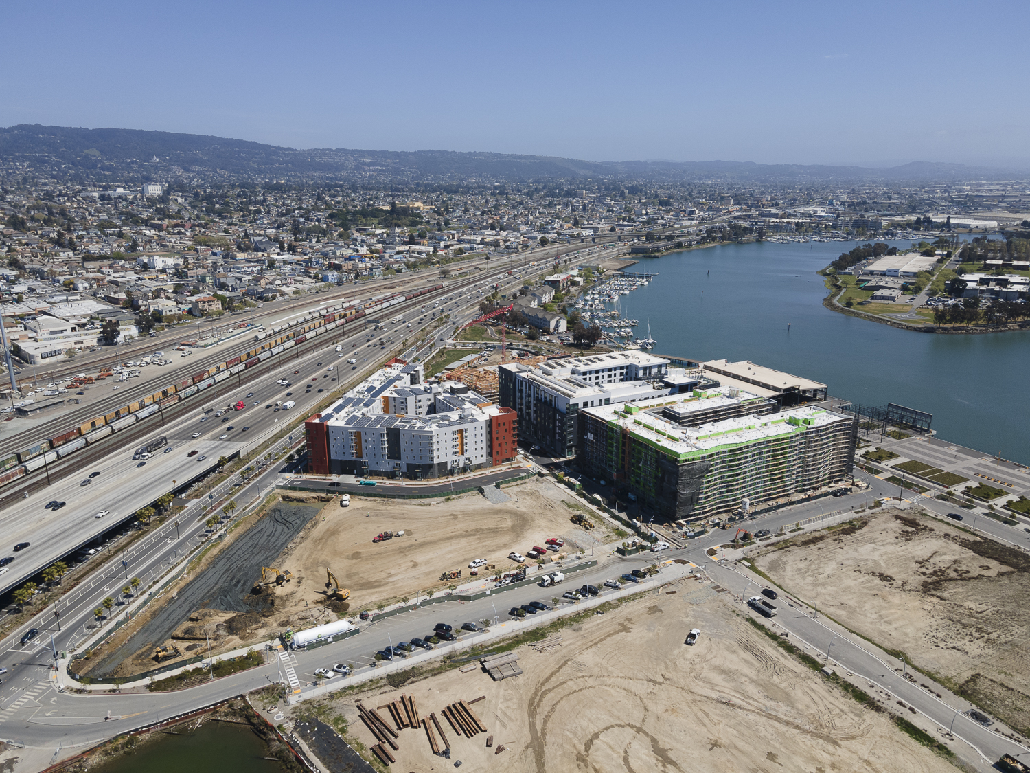 Brooklyn Basin aerial view, image by Andrew Campbell Nelson