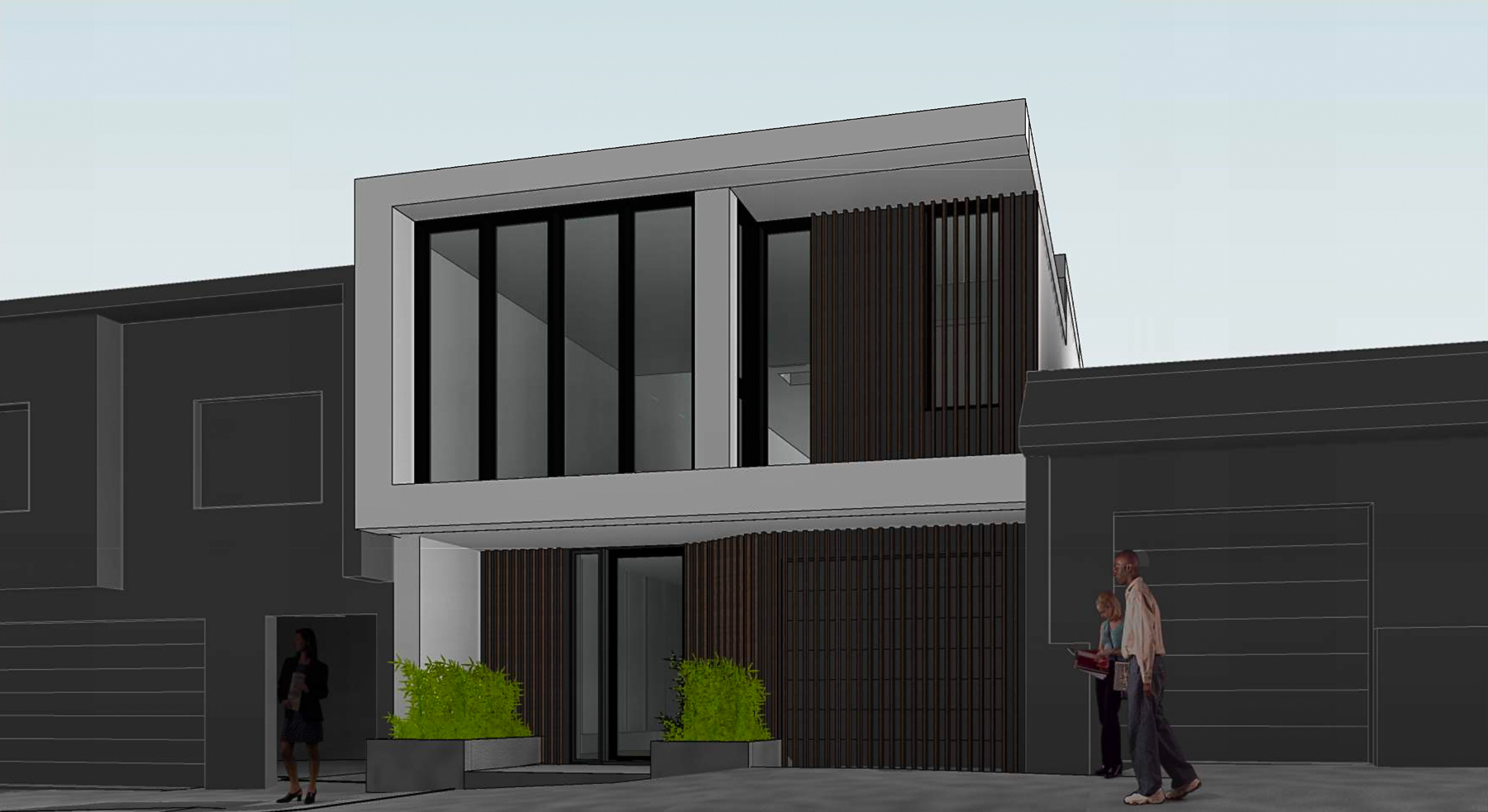159 Laidley Street facade, rendering by Winder Gibson Architects