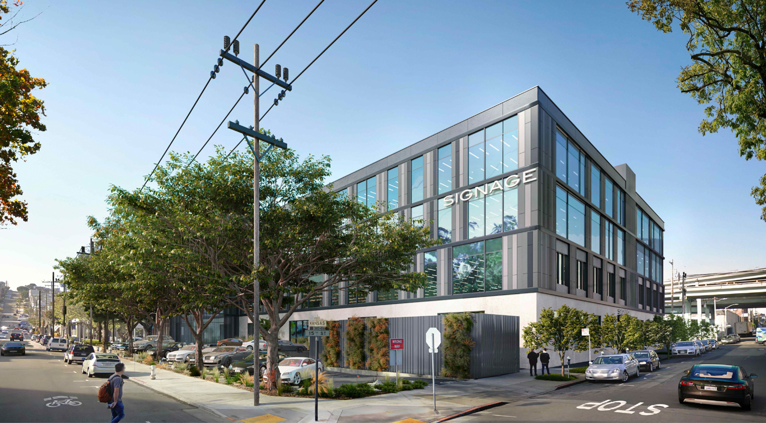 200 Kansas Street east and northf acades at Kansas and 15th, design by DES Architects and Engineers