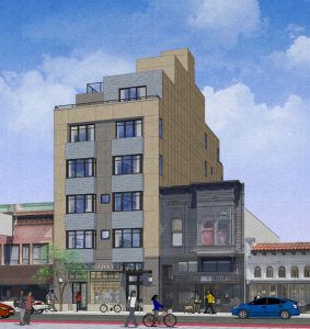 2955 Mission Street, rendering of design by Sternberg Benjamin Architects