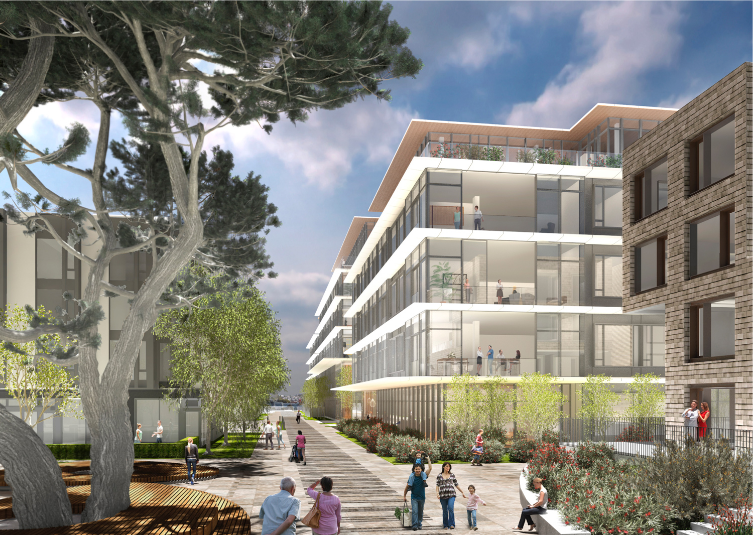 3333 California street Center Building A and B, rendering via Planning Application