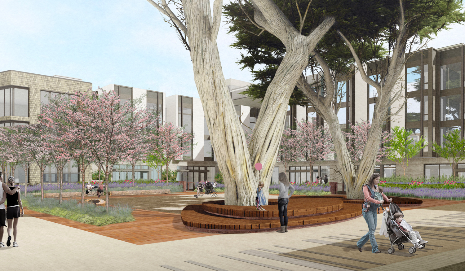 3333 California street Cypress Square, rendering via Planning Application