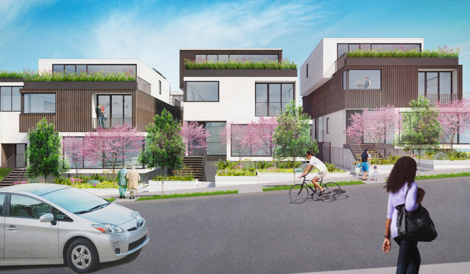 3333 California street Laurel Townhomes, rendering via Planning Application