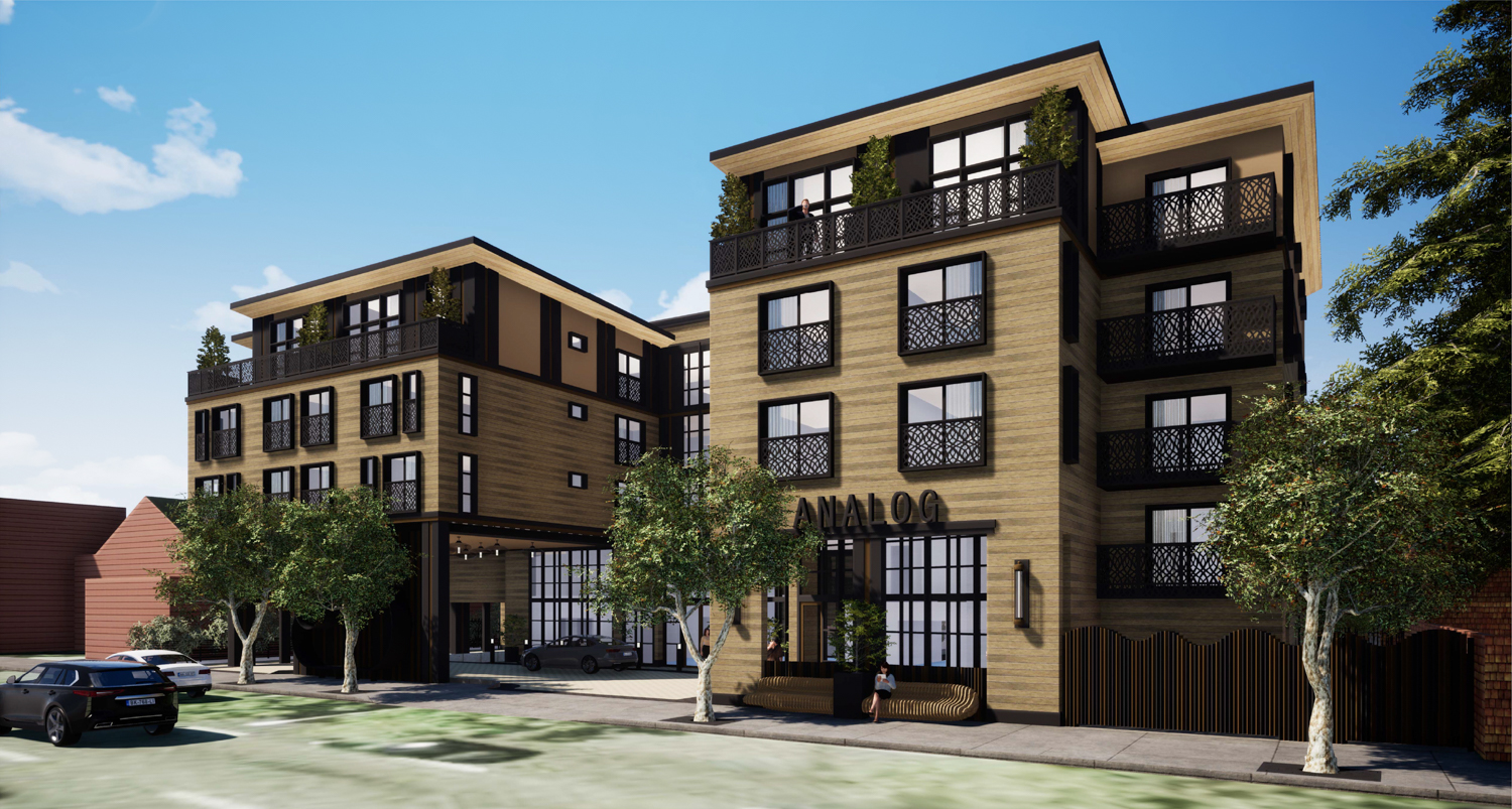 4256 El Camino Real main view, rendering courtesy of the Project Team