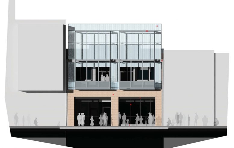 918 J Street facade elevation, image via Griffith Architects