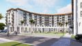 Courtyard for senior housing of Westport Cupertino at 21267 Stevens Creek Boulevard, design by C2K Architecture