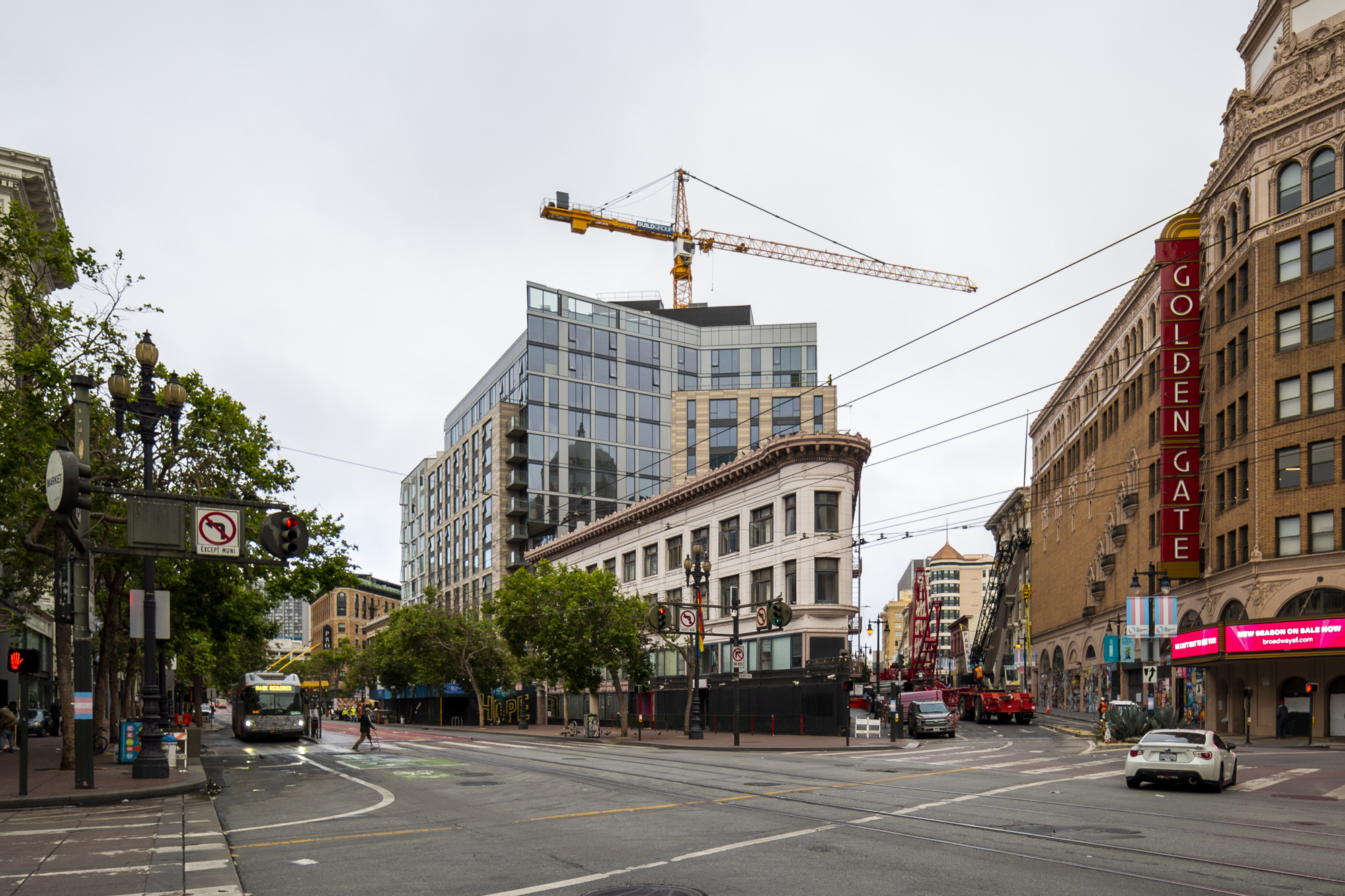 1028 Market Street at the intersection with Golden Gate Avenue, image by Andrew Campbell Nelson