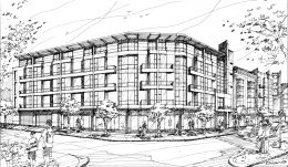 2311 San Pablo Avenue, 2007-era illustration reshared in 2020 with design by Dinar & Associates