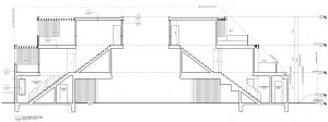 2609 Alma Street cross-section, design by John Lum Architecture