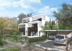 2609 Alma Street pedestrian view from sidewalk, design by John Lum Architecture
