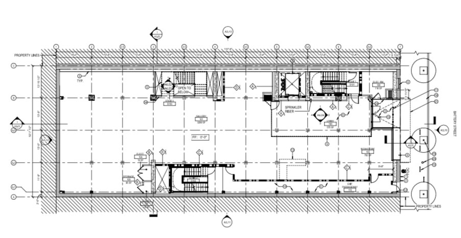 940 Battery Street Level 1 Floor Plan