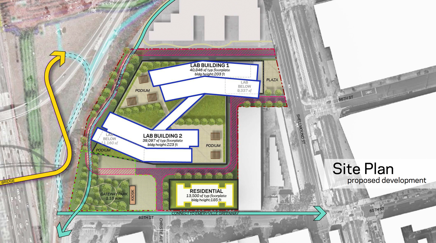 1650 65th Street Atrium Longfellow development site map