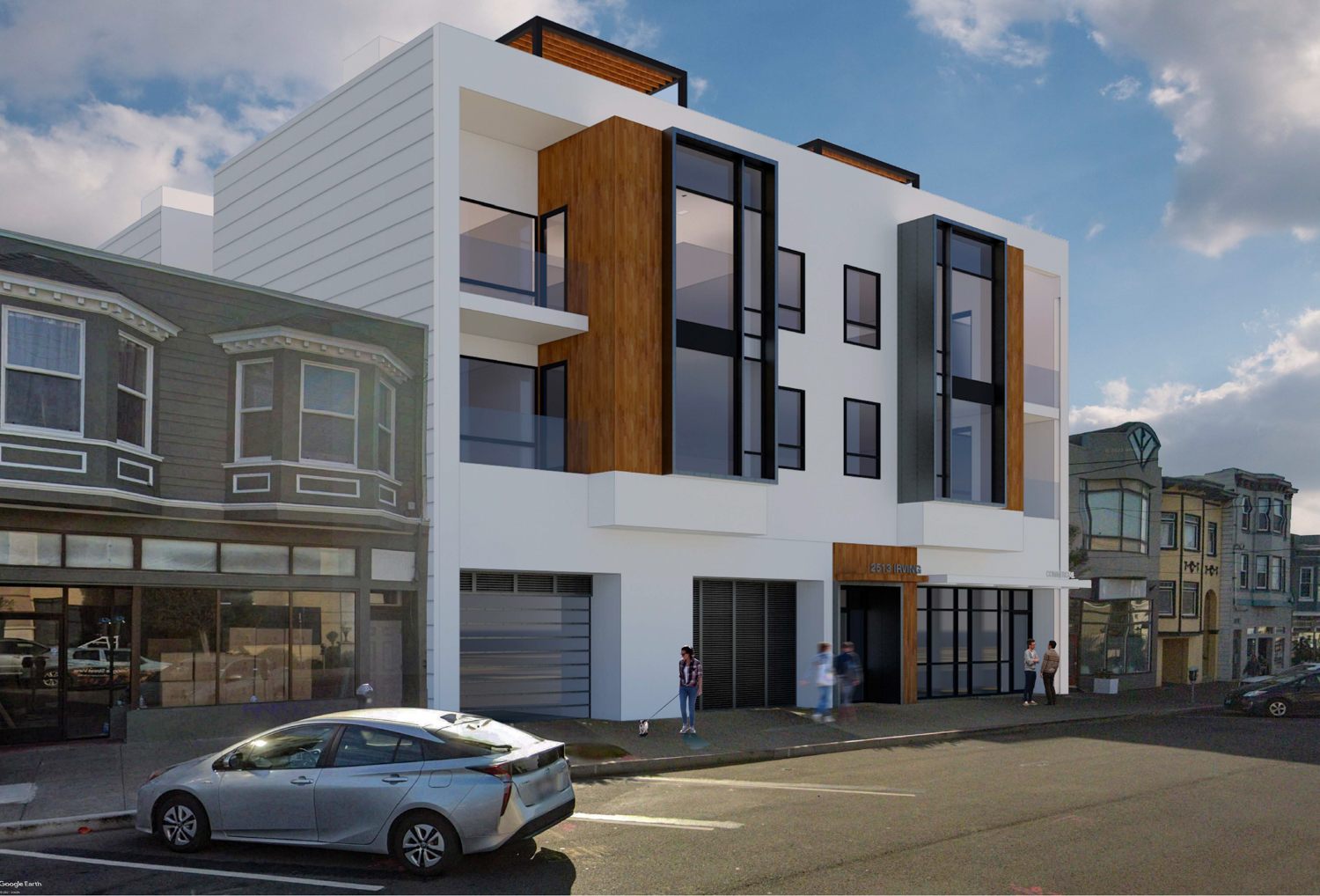 2513 Irving Street exterior concept, rendering by LPAS Architecture + Design