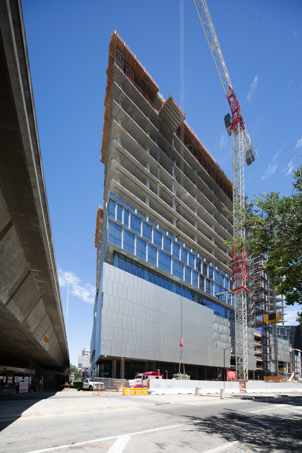 Adobe North tower topped out, construction update by Andrew Campbell Nelson