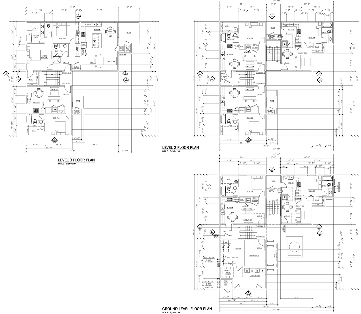 4421 4th Avenue floor plans, illustration by Infinity Design