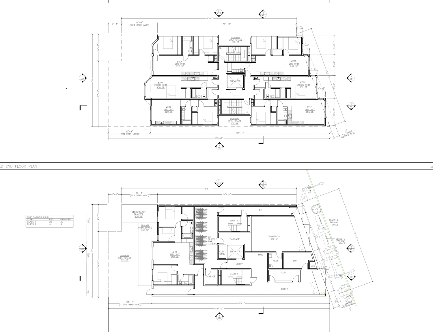 5012 3rd Street floor plans, illustration by TC Studio
